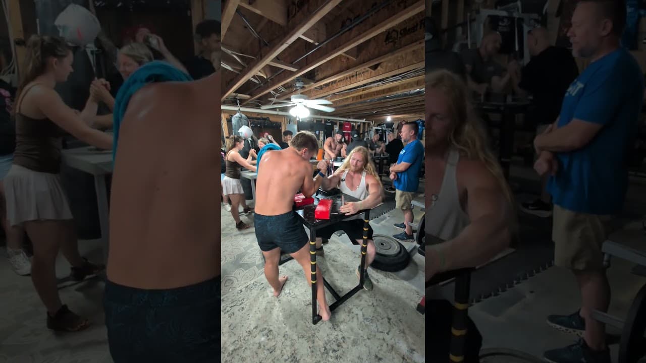 4th of July Armwrestling Practice: video thumbnail
